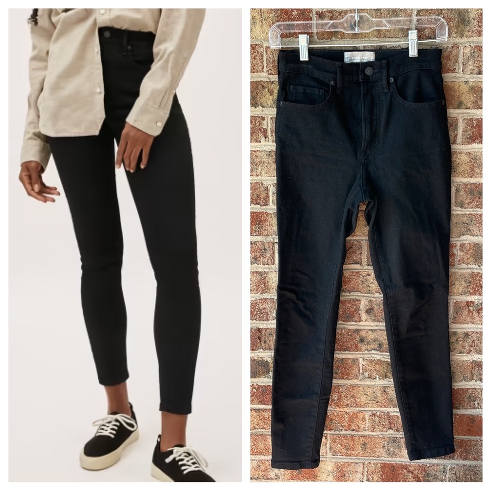 Everlane black high rise skinny ankle jeans 26